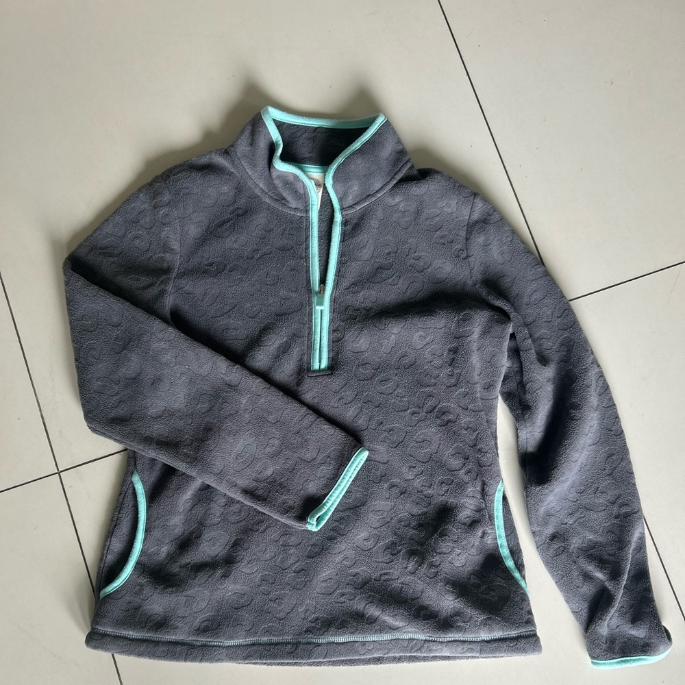 Faded Glory Brand. pull over gray in color with green trim size kids 14/16 XL